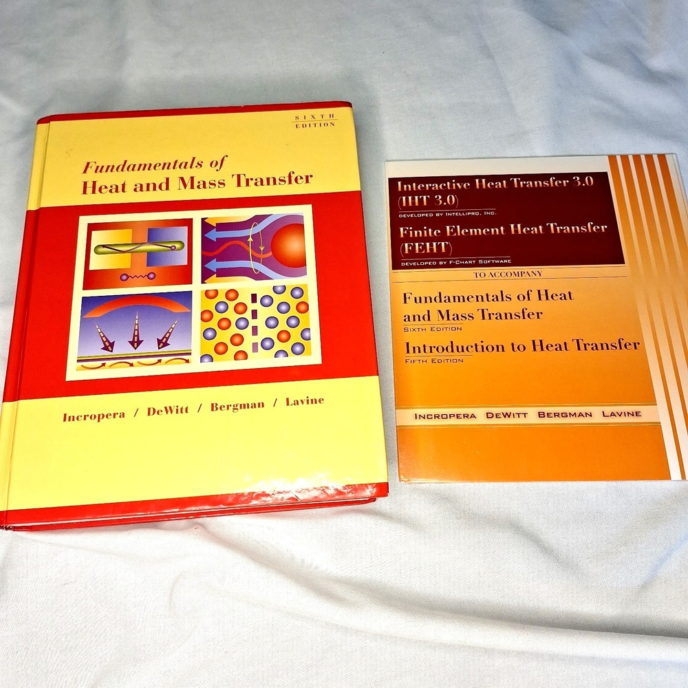 Fundamentals of Heat & Mass Transfer PLUS Free sealed IHT 3.0 & FEHT HC Text 6th